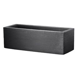 Jardinière rectangulaire 80 cm gris anthracite STONE  - OOGarden