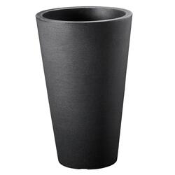 Pot de fleurs haut 70 cm gris anthracite STONE - OOGarden