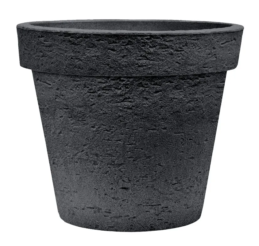 Ecopots Pot De Fleurs Pisa Gris Clair - Diamètre : 17 Cm - Rond - Pour Fleurs Coupées, Arrangements Floraux - En Plastique Recyclé - Cache-pot Moderne Pour L'intérieur Et L'extérieur