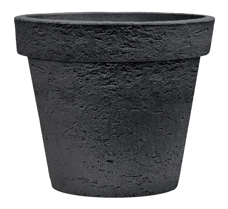 Pot de fleurs rond rÃ©sine PISA 198L   Diam 80 cm   Anthracite