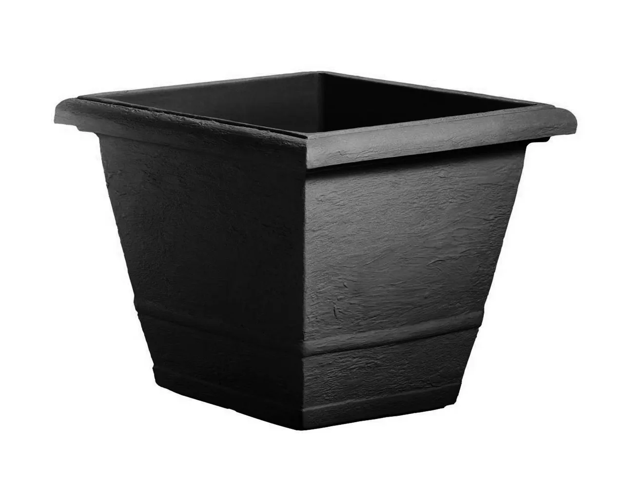 Bac Ã  fleurs carrÃ© DEKOR   40cm   Anthracite