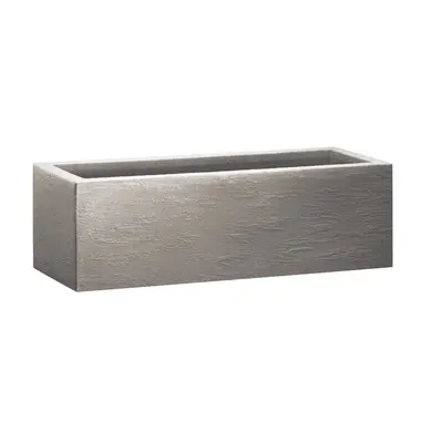 Blumenkasten rechteckig 80cm STONE + 50L Erde | OOGarden.de