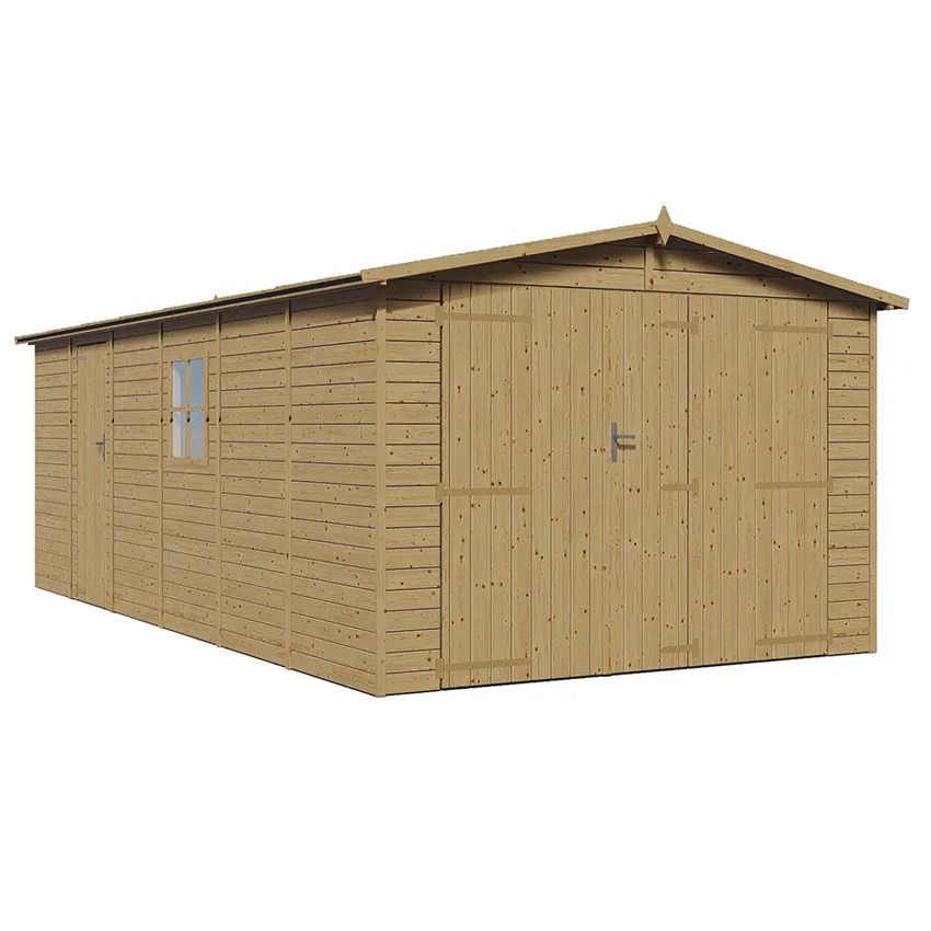 Holzgarage VOLGA 19 mm, 18 m²