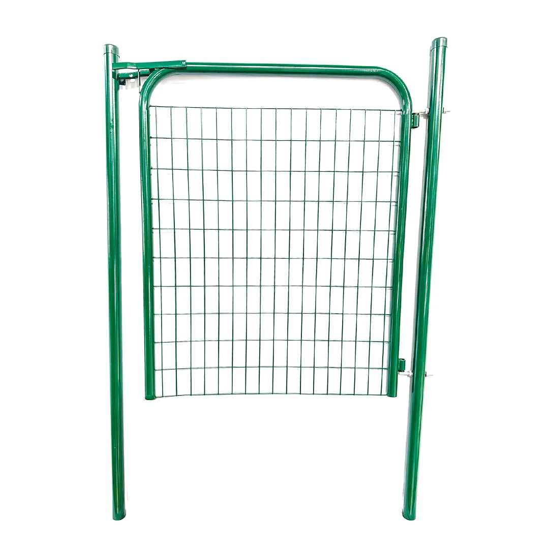 Portillon grillage vert   PlastifiÃ© avec loquet   L 1m H 1.2m