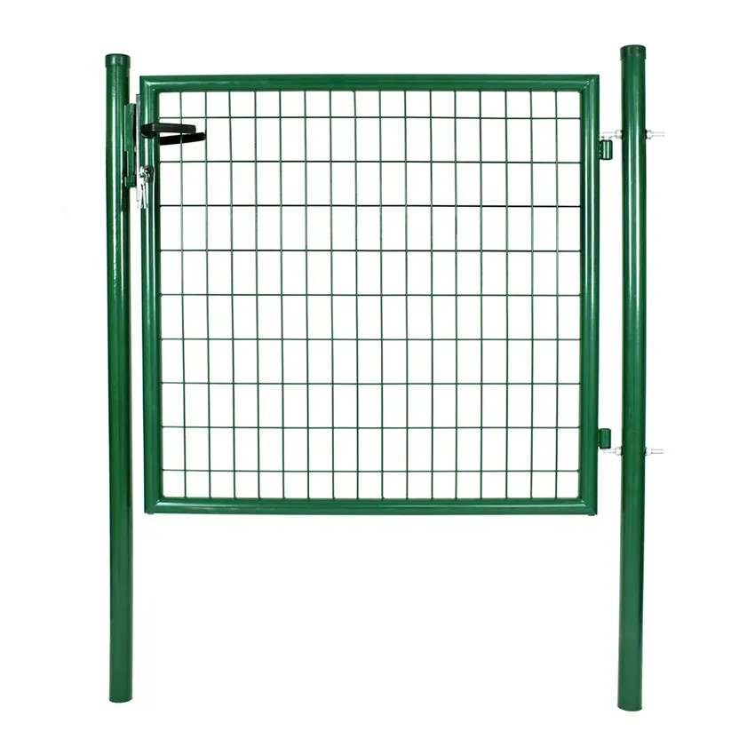 Portillon GrillagÃ© avec PoignÃ©e et Serrure Vert   Long. 1m   Haut. 1m