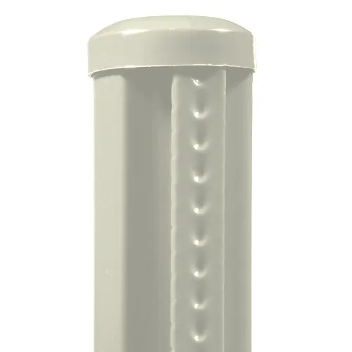 Poteau pour panneau diamètre 48 mm H 1 m blanc