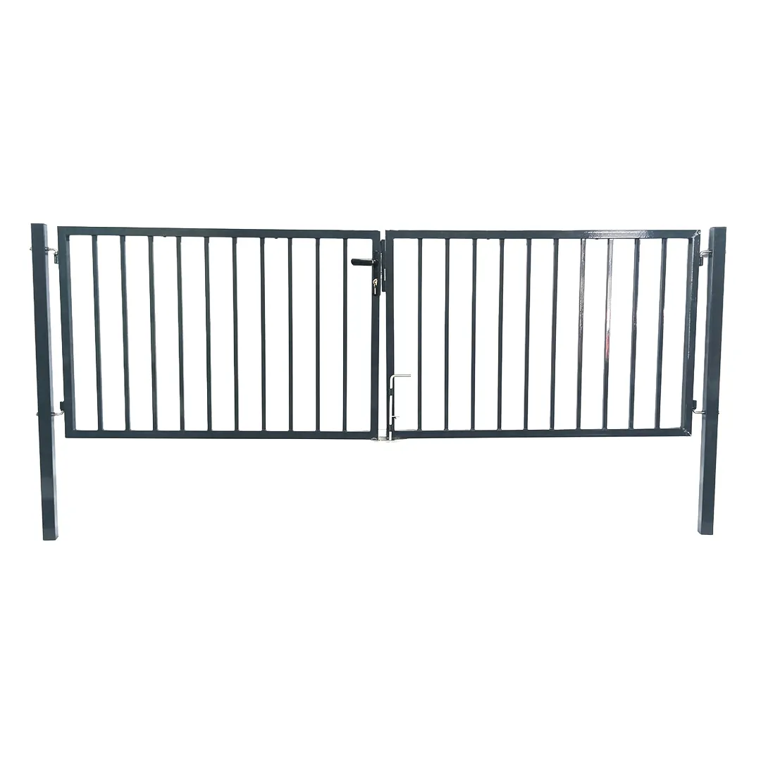 Portail de Jardin BarreaudÃ© Gris   Largeur 3 mÃ¨tre Hauteur 1 mÃ¨tre