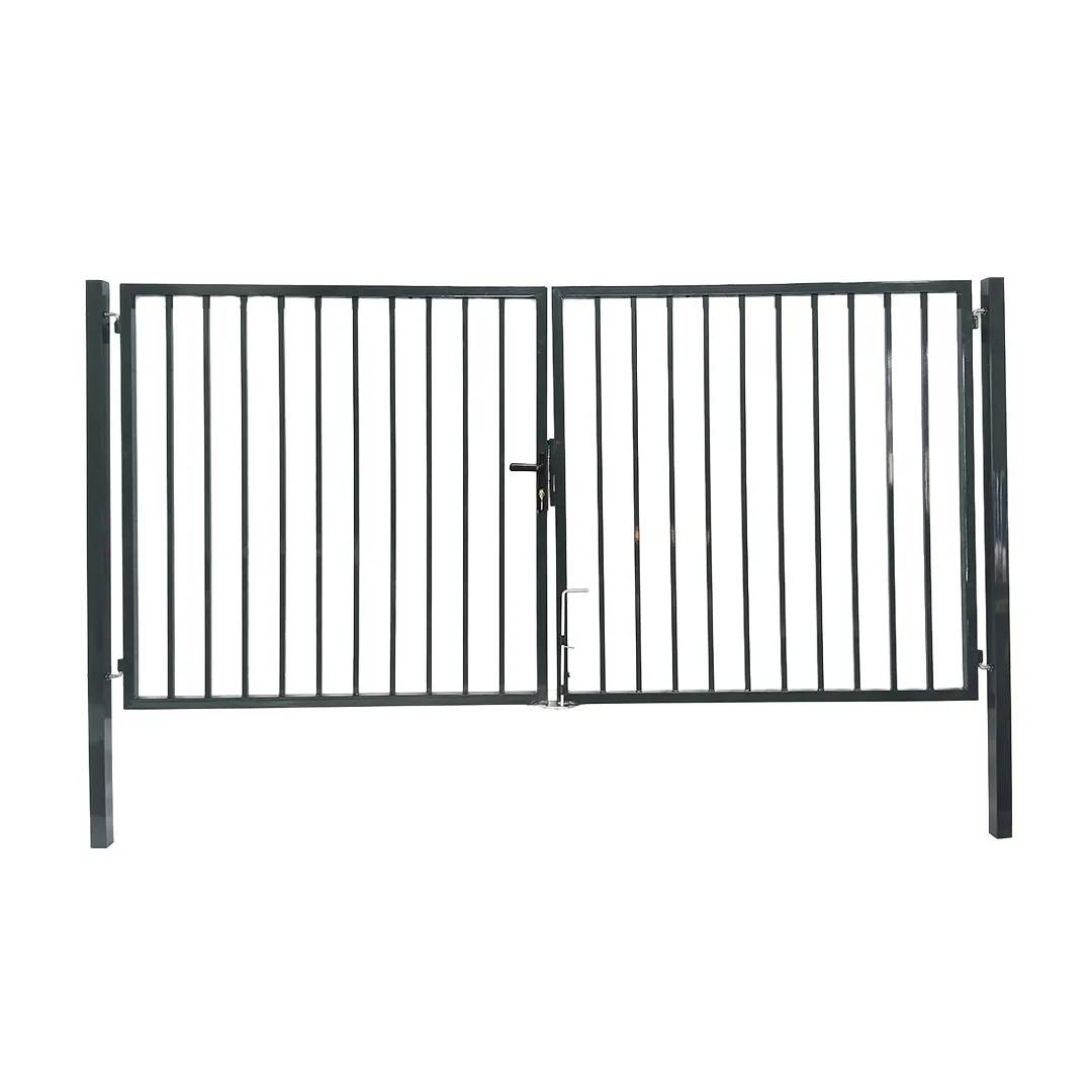 Portail de Jardin BarreaudÃ© Gris   Largeur 3m   Hauteur 1m50