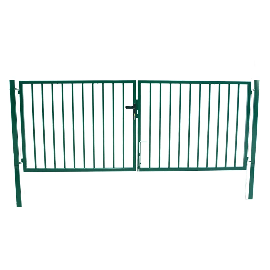 Portail de Jardin BarreaudÃ© Vert   Largeur 3m   Hauteur 1m