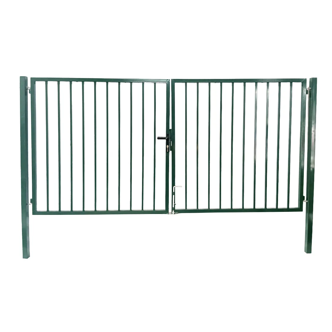 Portail de Jardin BarreaudÃ© Vert   Largeur 3m   Hauteur 1m50