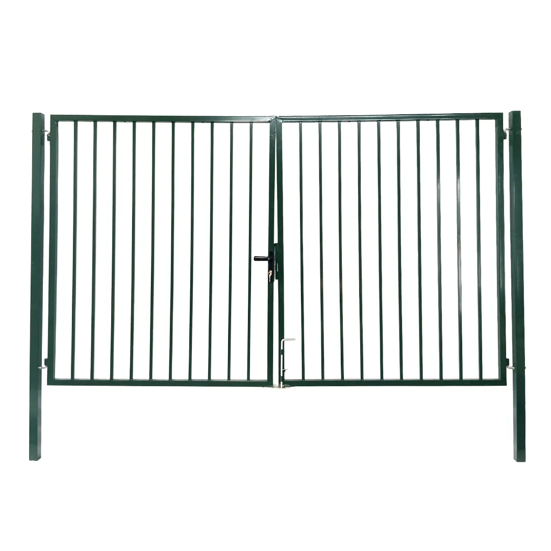 Portail de Jardin BarreaudÃ© Vert   Largeur 3m   Hauteur 1m80