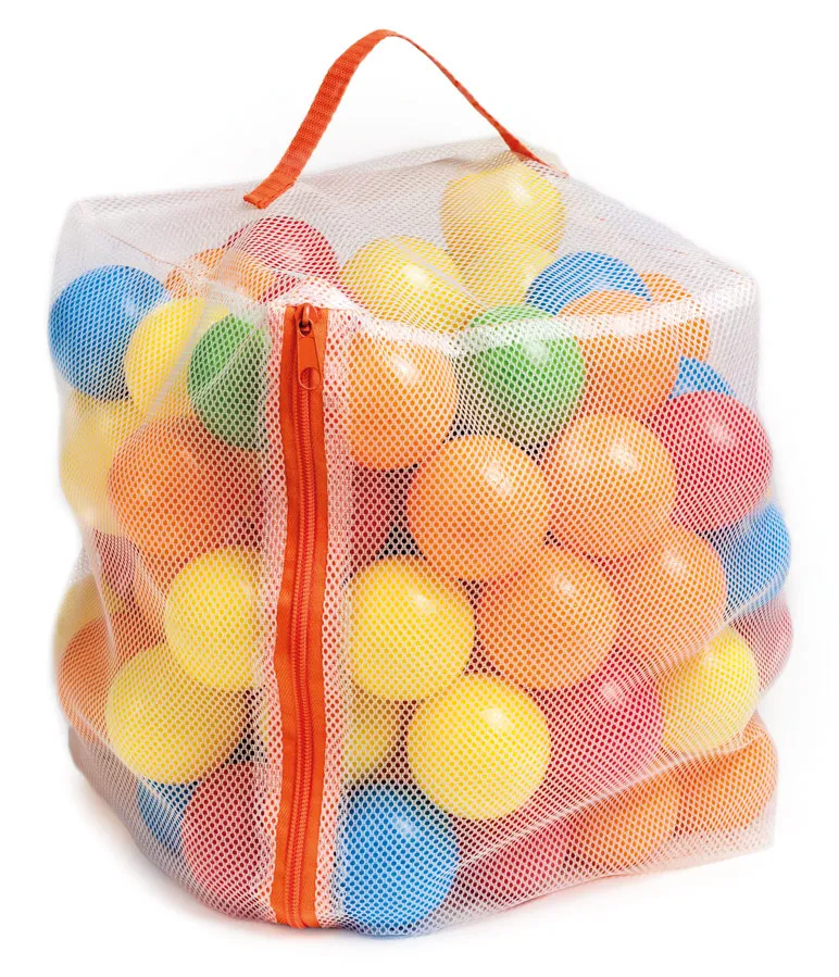100 bunte Plastikbälle 6cm