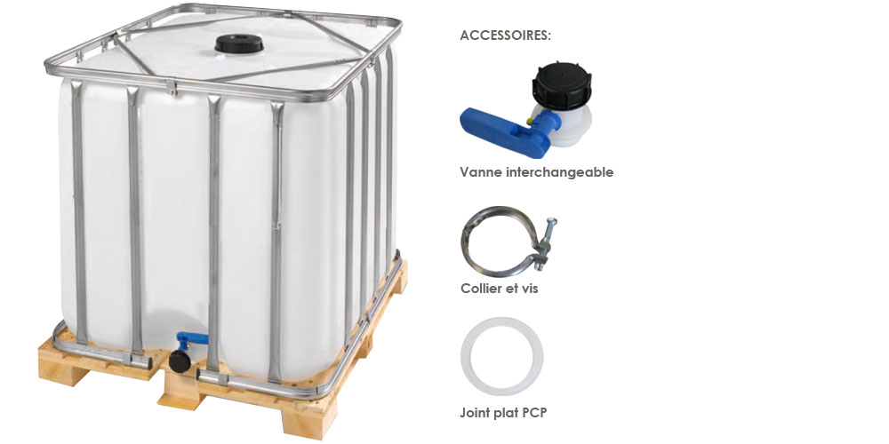 Récupérateur d'eau 1000L en jarre avec Raccord - OOGarden