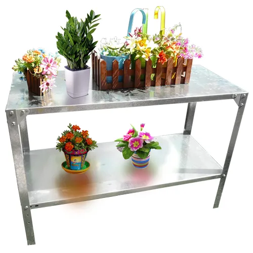 Table de rempotage 2 niveaux acier galvanisÃ©