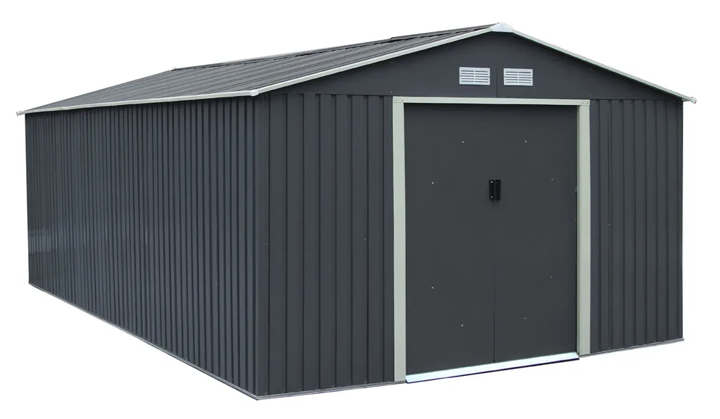 Abri de jardin mÃ©tal 17mÂ² XXL Anthracite