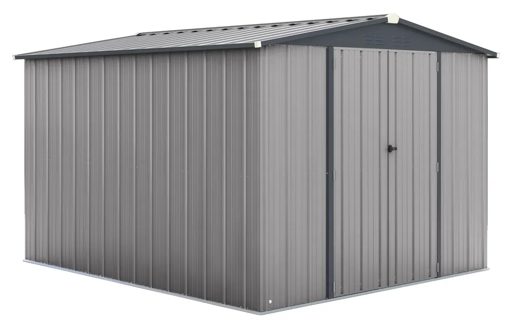 Abri de jardin mÃ©tal 9.85mÂ² PRIME renforcÃ©, Epaisseur 0,4 mm