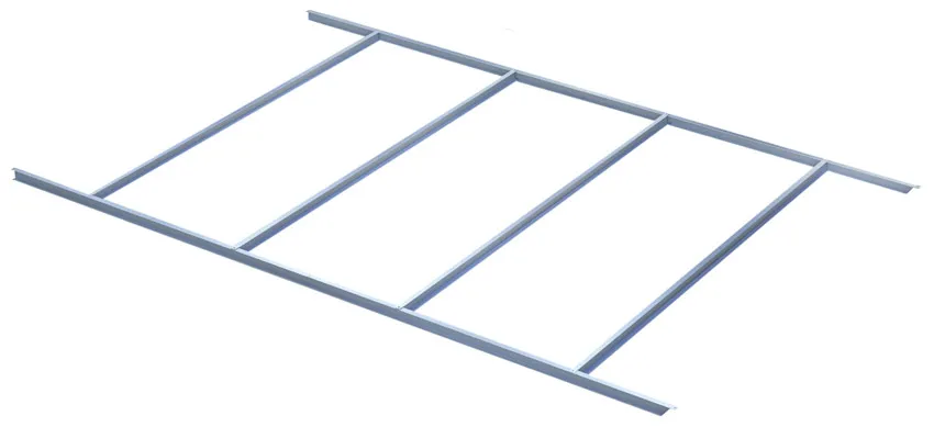 Structure plancher pour abri de jardin mÃ©tal 7,06mÂ²