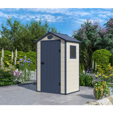 Gartenhaus Kunststoff 1.39 m² beige