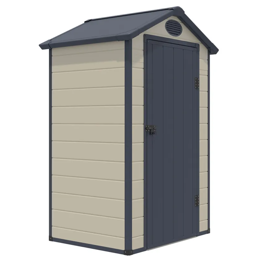 Abri de jardin résine 1,39m² Beige