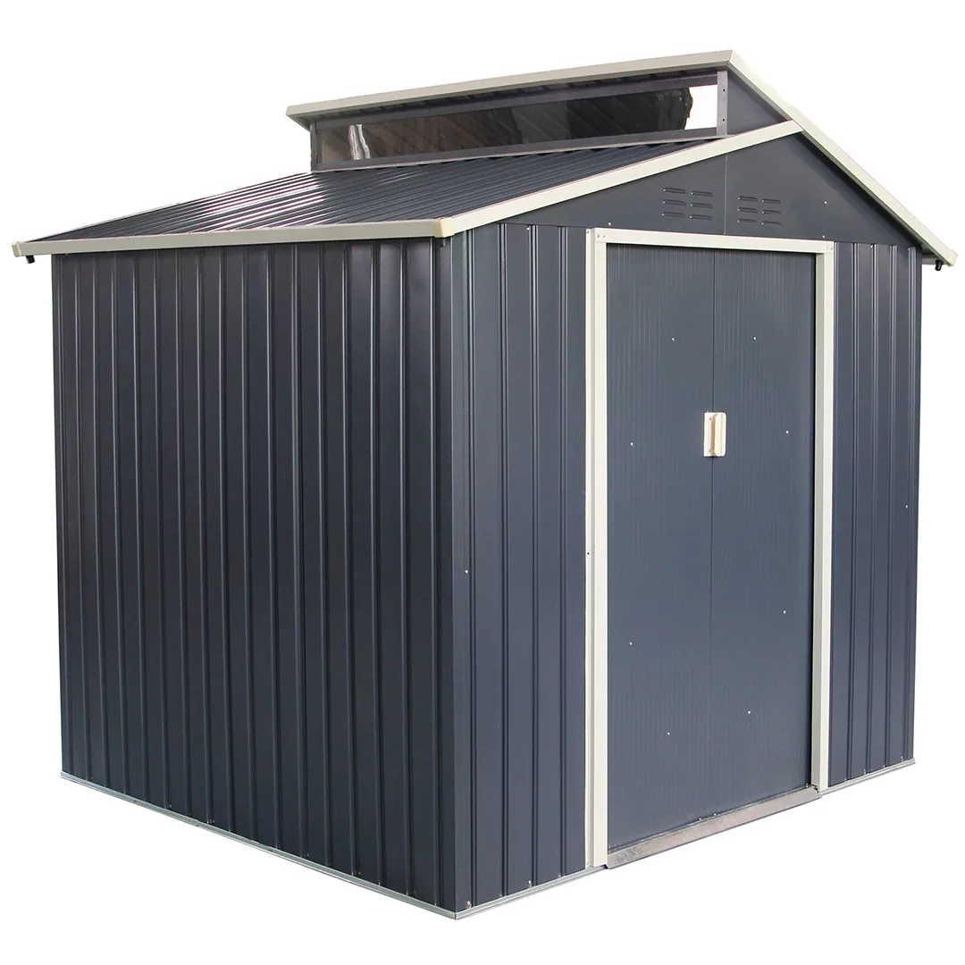 Abri de Jardin en MÃ©tal de 4mÂ² JEF, Gris anthracite