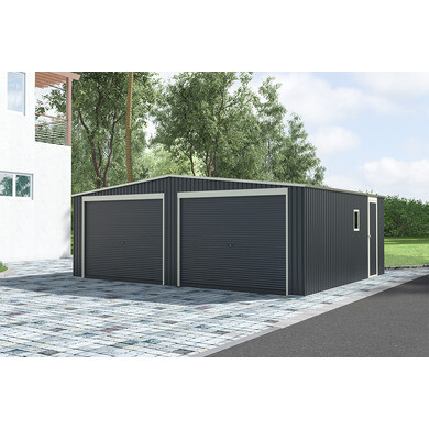 PISILY Portes de garage 18 x 8 pi pour garage 2 voitures, moustiquaire