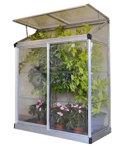 Serre de Jardin Adossée 0,8 m² - Palram - Polycarbonate Transparent