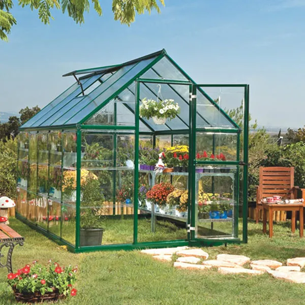 Serre de Jardin 5,7mÂ² Verte Palram Hybrid Polycarbonate Transparent