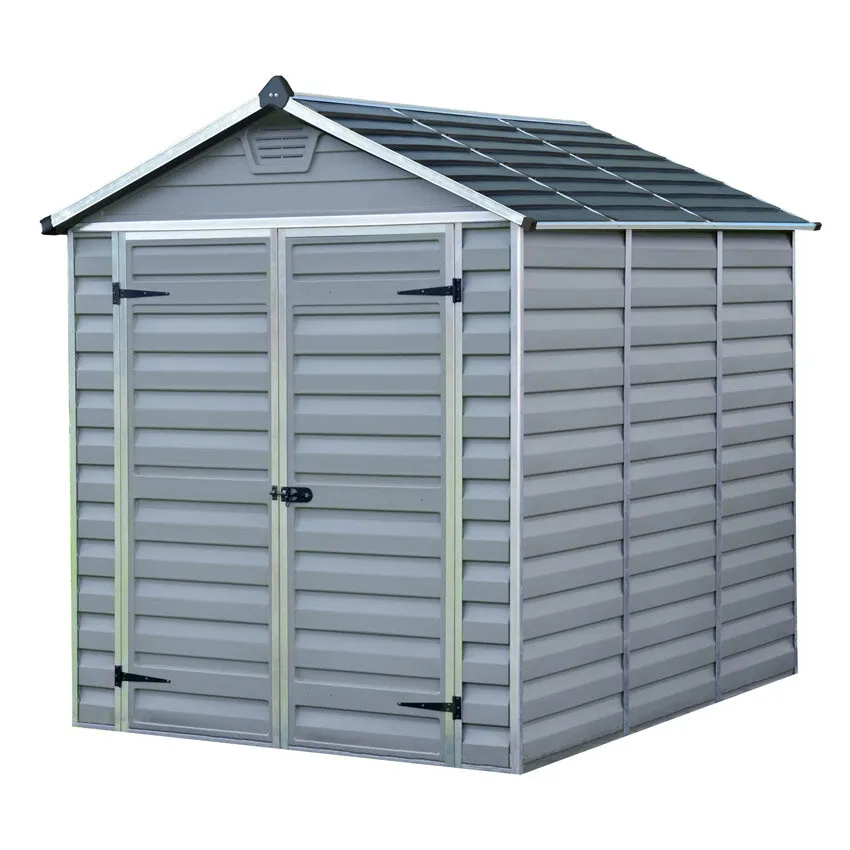 Abri de Jardin en RÃ©sine SKYLIGHT 6x8  4,3mÂ²  Gris avec Plancher