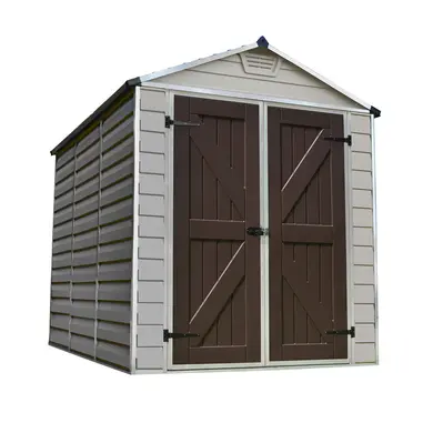 Abri de Jardin en Résine 4,3m² SKYLIGHT 6x8 Marron avec Plancher - CANOPIA