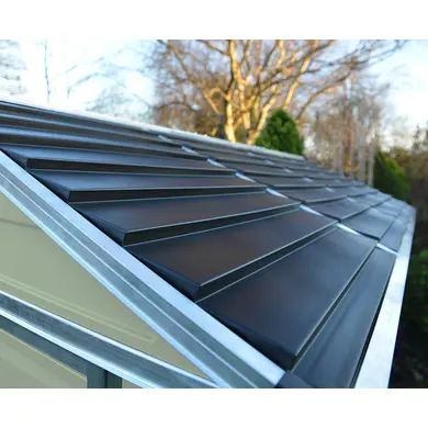 Abri de Jardin en Résine 4,3m² SKYLIGHT 6x8 Marron avec Plancher - CANOPIA