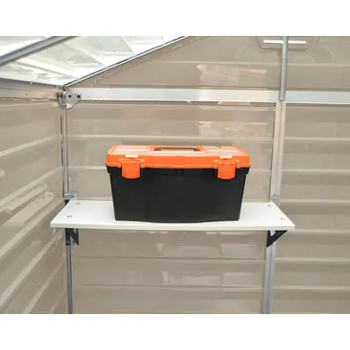 Abri de Jardin en Résine 4,3m² SKYLIGHT 6x8 Marron avec Plancher - CANOPIA