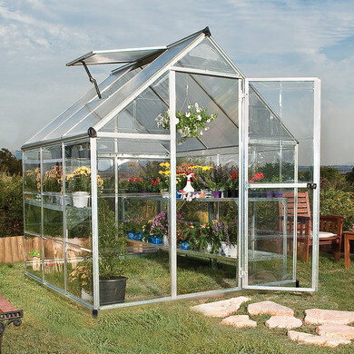 Serre de jardin polycarbonate transparent 3,5m²