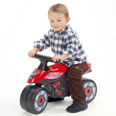 Zac porteur moto de course pour enfant draisienne rouge