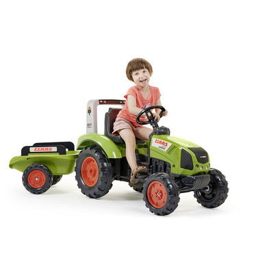 Porteur enfant tracteur Claas avec remorque 1 à 3 ans - Falk