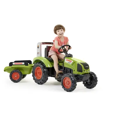 Petit tracteur à pédales 3 roues Caterpillar avec remorque - Pédale