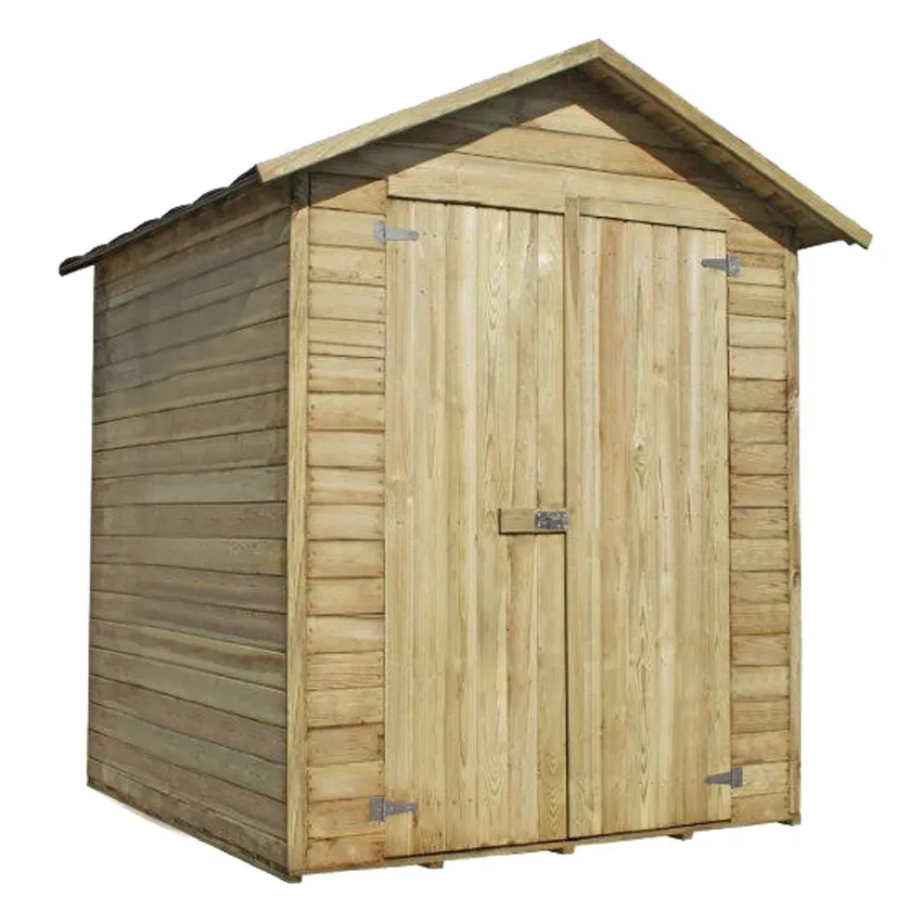 Abri de jardin bois traitÃ© LAVAL 2.6mÂ² avec plancher inclus, Ep. 13mm