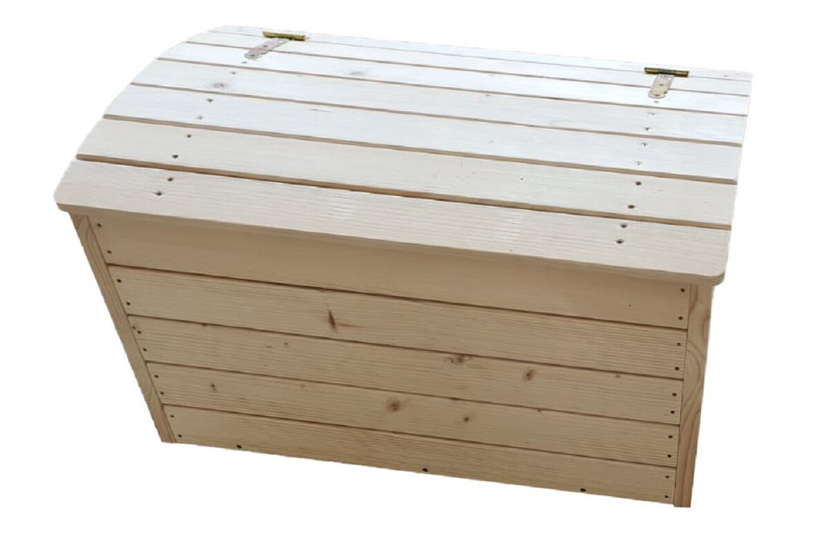 Spielzeugkiste aus Holz