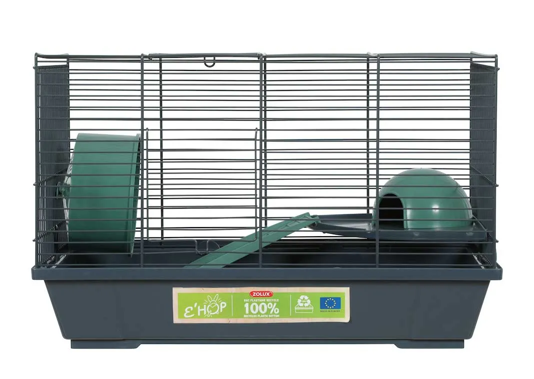 Cage EHOP en plastique recyclé pour hamster 50 cm Vert Zolux
