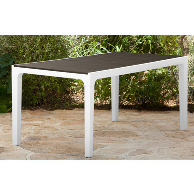 Table harmony coloris blanc 160 cm