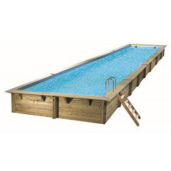 Piscine bois rectangulaire LINEA 15,50 x 3,50 x 1,55 m - UBBINK
