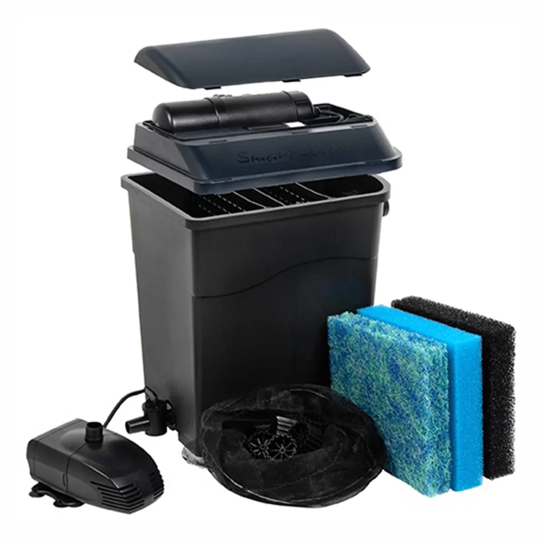 Filtre Gravitaire pour Bassin SMARTCLEAR 9000 PLUSSET Avec UV Et Pompe
