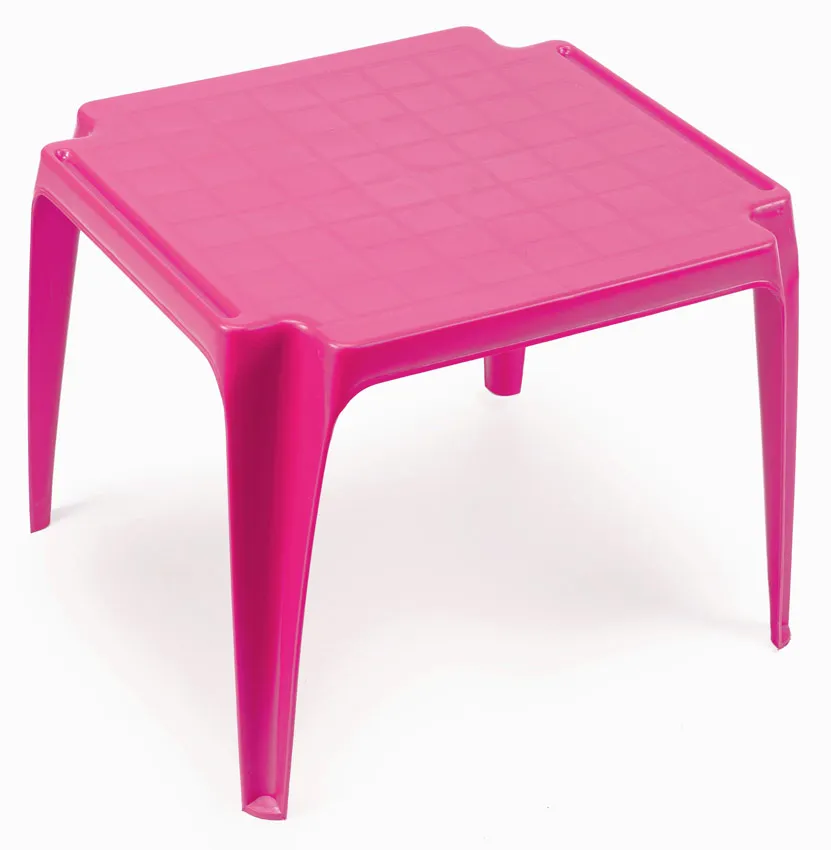 Table de jardin en plastique pour enfant   coloris rose