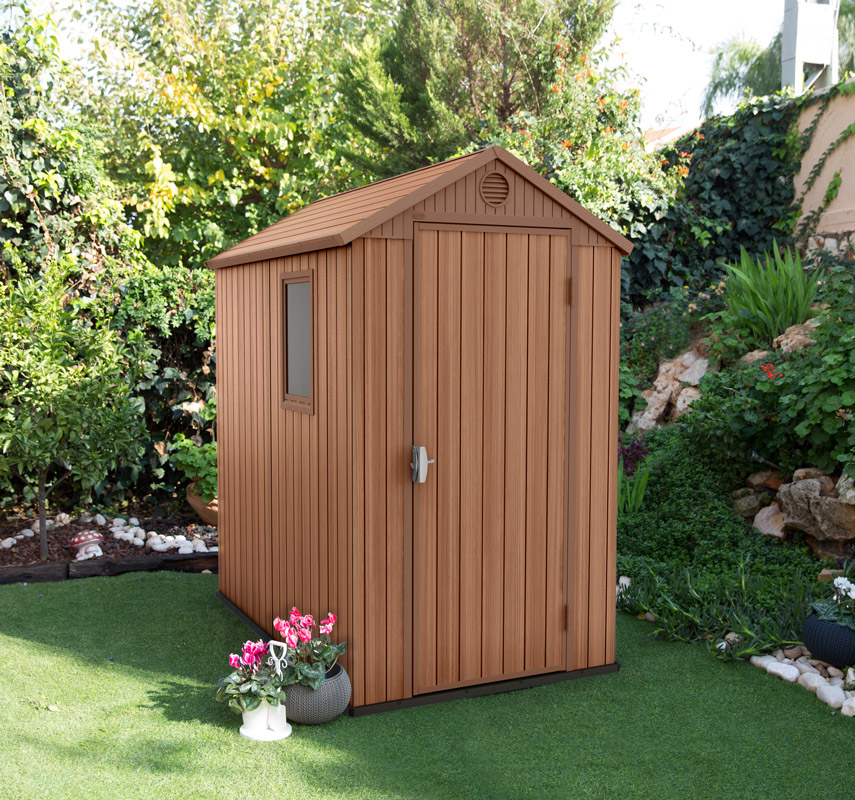 Abri de jardin résine 2.2m² DARWIN 46 - KETER - Marron - OOGarden