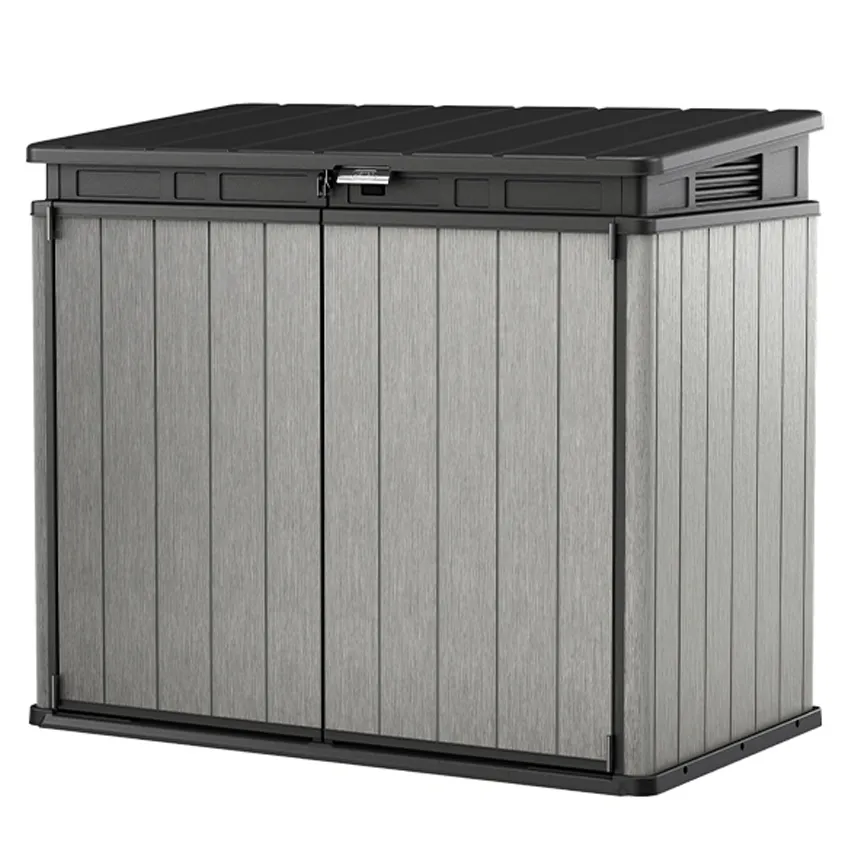 Coffre de jardin ELITE STORE 1200 Litres gris