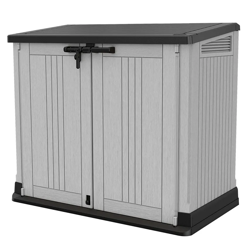 Coffre de jardin SIO Prime MIDI gris 880L et vÃ©rins