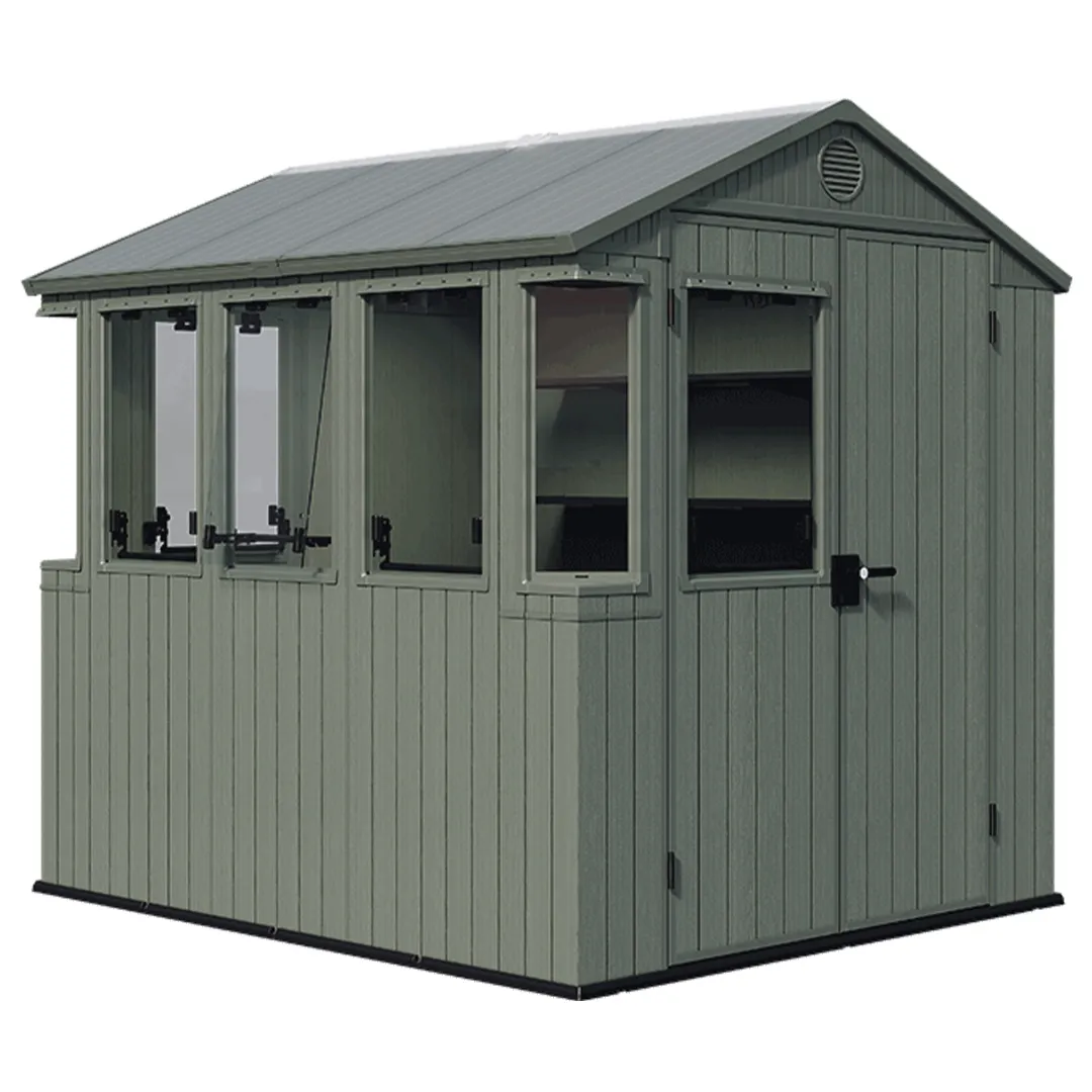 KETER   Abri de Jardin POTTING SHED en RÃ©sine Vert Olive 4,5 mÂ²