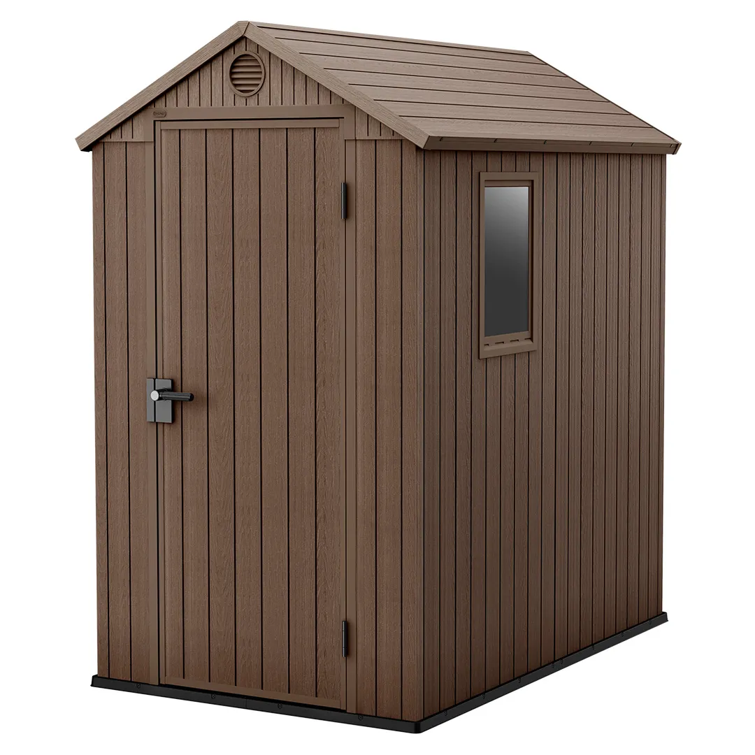 KETER   Abri de Jardin DARWIN 46 RÃ©sine Marron   2,2 mÂ²