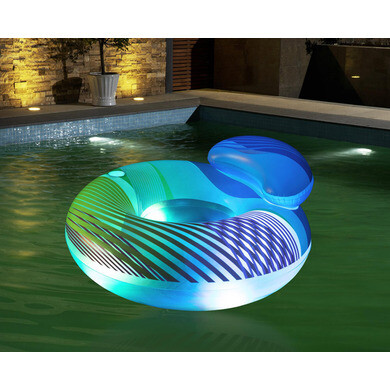 Bouée gonflable en PVC en Flamingo – Grand Matras Flamingo pour piscine – Bouée avec