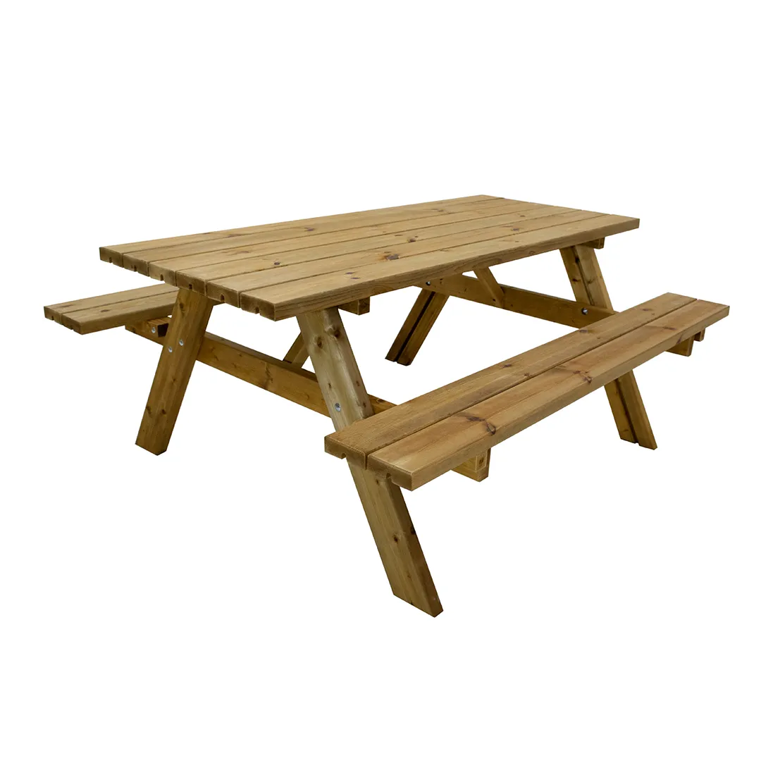 Table de Pique Nique FORESTIERE en Pin L.177 x l.153 x H.76 cm