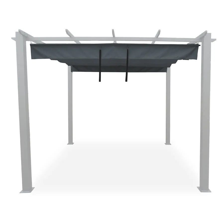 Toile d'ombrage, gris, pour tonnelle autoportante 300 X 300 cm